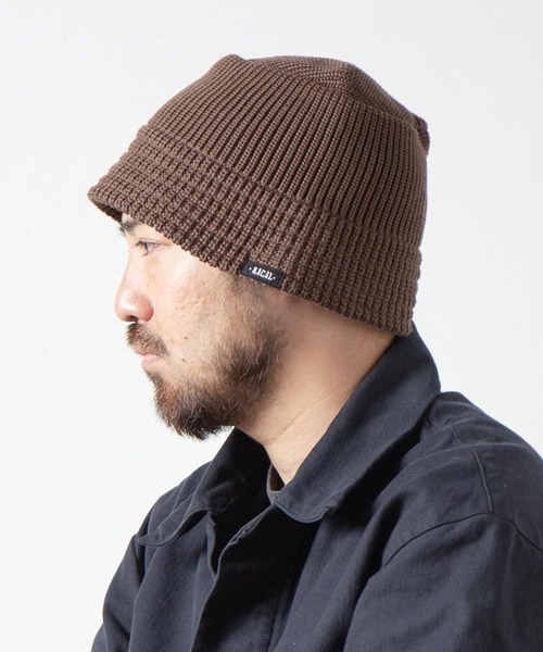 RACAL(ラカル)の「【Racal】Knit bucket hat RL-22-1268 RL-22-1272 RL-23-1300(ハット・メンズ・ブラック/チャコールグレー/ベージュ/ブラック系その他2/ネイビー/ベージュ系2/グレー/アイボリー/ブラック系その他3/グレー系その他2/ブラウン/ベージュ系その他3・FREE)」の8枚目の写真