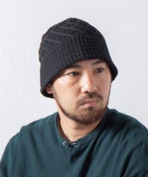 RACAL(ラカル)の「【Racal】Knit bucket hat RL-22-1268 RL-22-1272 RL-23-1300(ハット・メンズ・ブラック/チャコールグレー/ベージュ/ブラック系その他2/ネイビー/ベージュ系2/グレー/アイボリー/ブラック系その他3/グレー系その他2/ブラウン/ベージュ系その他3・FREE)」の3枚目の写真