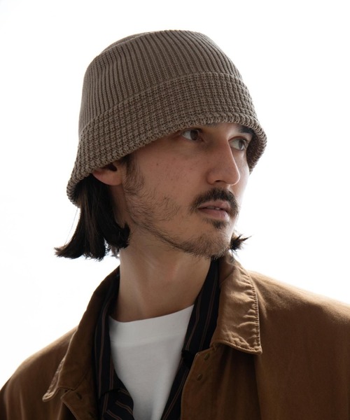 RACAL(ラカル)の「【Racal】Knit bucket hat RL-22-1268 RL-22-1272 RL-23-1300(ハット・メンズ・ブラック/チャコールグレー/ベージュ/ブラック系その他2/ネイビー/ベージュ系2/グレー/アイボリー/ブラック系その他3/グレー系その他2/ブラウン/ベージュ系その他3・FREE)」の10枚目の写真