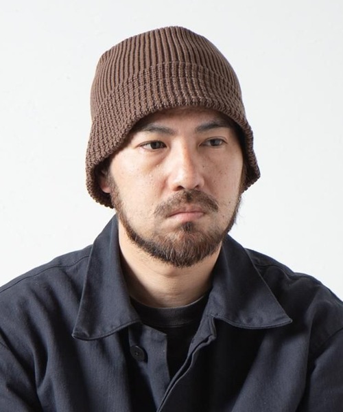RACAL(ラカル)の「【Racal】Knit bucket hat RL-22-1268 RL-22-1272 RL-23-1300(ハット・メンズ・ブラック/チャコールグレー/ベージュ/ブラック系その他2/ネイビー/ベージュ系2/グレー/アイボリー/ブラック系その他3/グレー系その他2/ブラウン/ベージュ系その他3・FREE)」の15枚目の写真