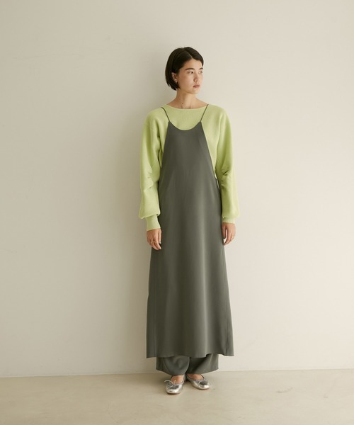 SALON adam et rope'(サロン アダム エ ロペ)の「バナナスリーブクロップドニットプルオーバー(ニット/セーター・レディース・ホワイト/ミント/ブルー系その他4・FREE)」の5枚目の写真