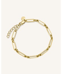 《ROSEFIELD JEWELRY/ローズフィールド ジュエリー》マルチリンク ブレスレット ゴールド