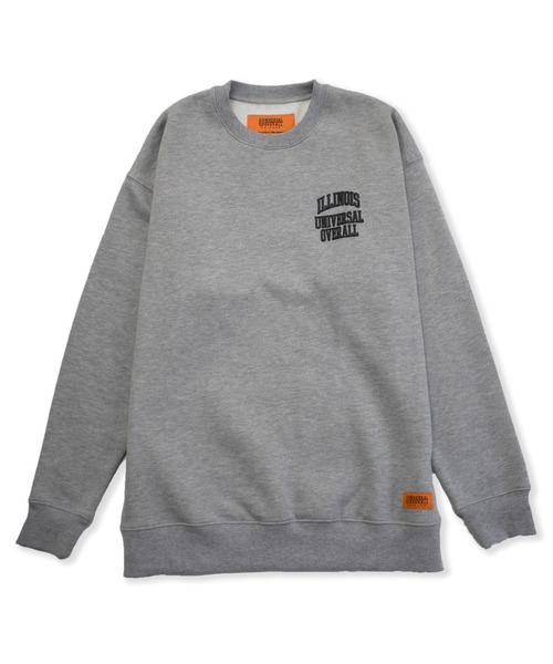 UNIVERSAL OVERALL（ユニバーサルオーバーオール）の「ユニバーサルオーバーオール スウェット SWEAT SHIRT_ILLINOIS（スウェット・メンズ・ブラック/アイボリー/ヘザーグレー・L/XL/M）」の4枚目の写真