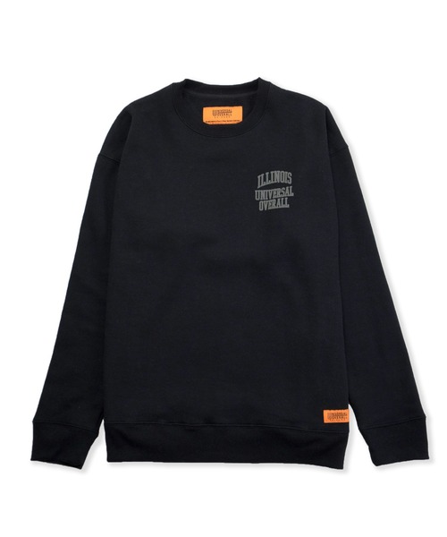 UNIVERSAL OVERALL（ユニバーサルオーバーオール）の「ユニバーサルオーバーオール スウェット SWEAT SHIRT_ILLINOIS（スウェット・メンズ・ブラック/アイボリー/ヘザーグレー・L/XL/M）」の8枚目の写真