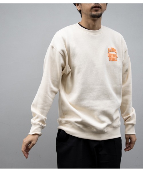 UNIVERSAL OVERALL（ユニバーサルオーバーオール）の「ユニバーサルオーバーオール スウェット SWEAT SHIRT_ILLINOIS（スウェット・メンズ・ブラック/アイボリー/ヘザーグレー・L/XL/M）」の22枚目の写真