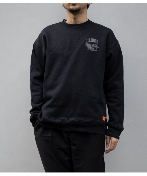 UNIVERSAL OVERALL（ユニバーサルオーバーオール）の「ユニバーサルオーバーオール スウェット SWEAT SHIRT_ILLINOIS（スウェット・メンズ・ブラック/アイボリー/ヘザーグレー・L/XL/M）」の7枚目の写真