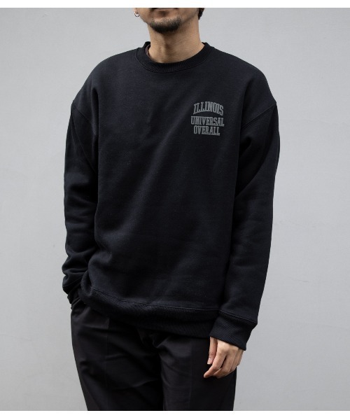 UNIVERSAL OVERALL（ユニバーサルオーバーオール）の「ユニバーサルオーバーオール スウェット SWEAT SHIRT_ILLINOIS（スウェット・メンズ・ブラック/アイボリー/ヘザーグレー・L/XL/M）」の11枚目の写真