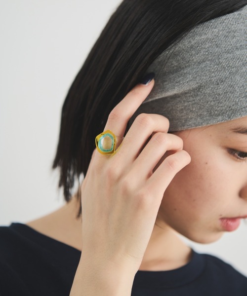 MERLOT(メルロー)の「クリアカラーリング(リング・レディース・ブルー/イエロー/グリーン・FREE)」の3枚目の写真