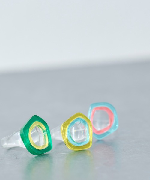 MERLOT(メルロー)の「クリアカラーリング(リング・レディース・ブルー/イエロー/グリーン・FREE)」の5枚目の写真