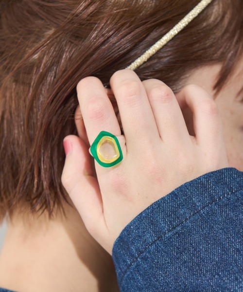 MERLOT(メルロー)の「クリアカラーリング(リング・レディース・ブルー/イエロー/グリーン・FREE)」の11枚目の写真