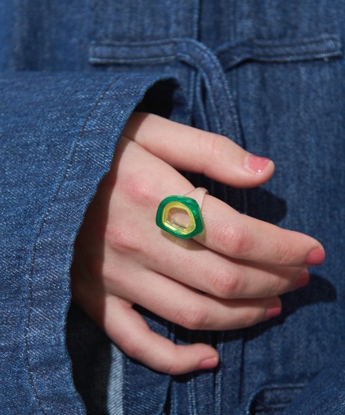 MERLOT(メルロー)の「クリアカラーリング(リング・レディース・ブルー/イエロー/グリーン・FREE)」の13枚目の写真