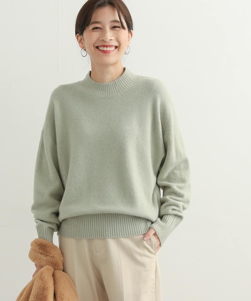 URBAN RESEARCH DOORS（アーバンリサーチドアーズ）の「ハイネックモチモチニット（ニット/セーター・レディース・ミント/ベージュ系その他/ブルー/ブラック・MEDIUM）」の3枚目の写真