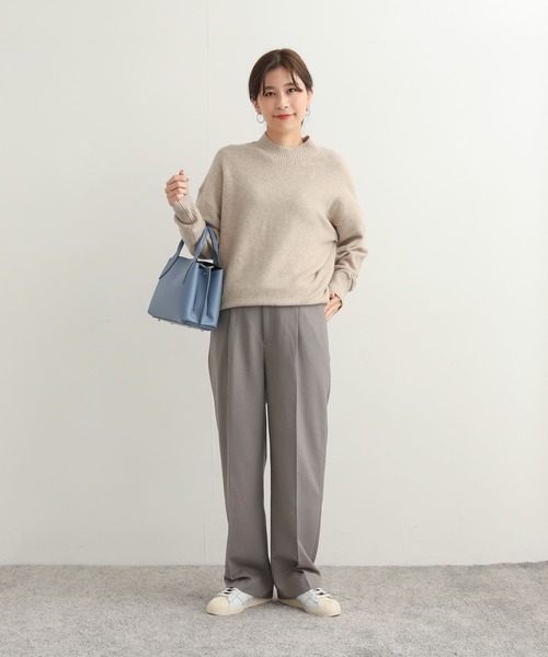 URBAN RESEARCH DOORS（アーバンリサーチドアーズ）の「ハイネックモチモチニット（ニット/セーター・レディース・ミント/ベージュ系その他/ブルー/ブラック・MEDIUM）」の15枚目の写真