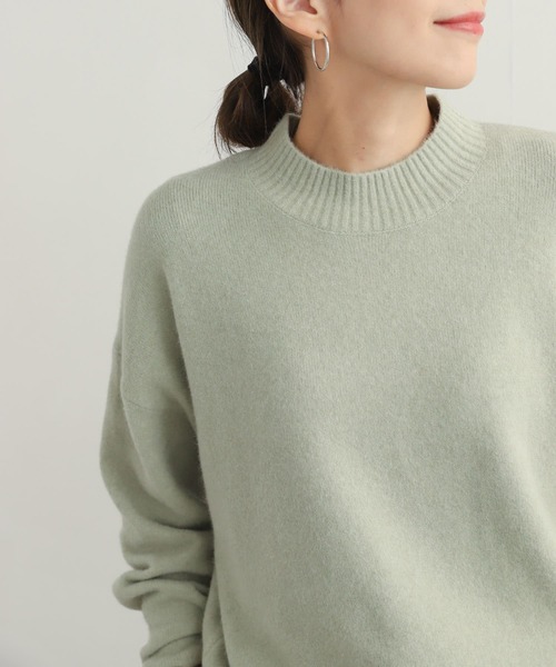 URBAN RESEARCH DOORS（アーバンリサーチドアーズ）の「ハイネックモチモチニット（ニット/セーター・レディース・ミント/ベージュ系その他/ブルー/ブラック・MEDIUM）」の16枚目の写真