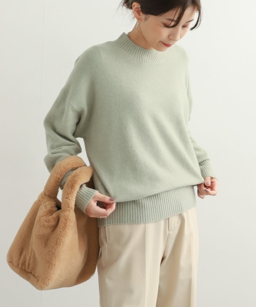 URBAN RESEARCH DOORS（アーバンリサーチドアーズ）の「ハイネックモチモチニット（ニット/セーター・レディース・ミント/ベージュ系その他/ブルー/ブラック・MEDIUM）」の18枚目の写真