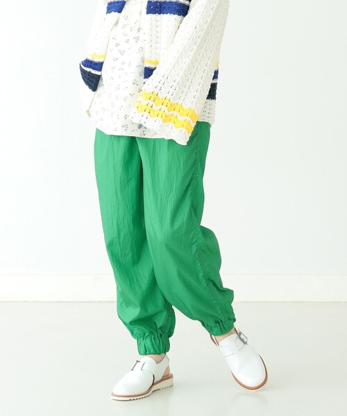 BEAMS BOY（ビームスボーイ）の「BEAMS BOY / ナイロンタフタ スポーツパンツ 23SS（その他パンツ・レディース・グレー系その他/グリーン/パープル・ONE SIZE）」の12枚目の写真