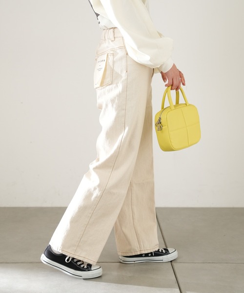 CIAOPANIC TYPY（チャオパニックティピー）の「センタープレスデニムパンツ（デニムパンツ・レディース・ホワイト/ブルー/ネイビー・SMALL/MEDIUM）」の8枚目の写真