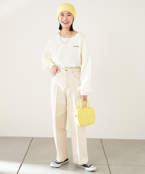 CIAOPANIC TYPY（チャオパニックティピー）の「センタープレスデニムパンツ（デニムパンツ・レディース・ホワイト/ブルー/ネイビー・SMALL/MEDIUM）」の10枚目の写真