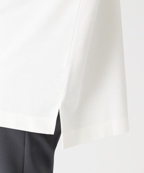 tk.TAKEO KIKUCHI(ティーケータケオキクチ)の「◆Vチェーンネックレス付き長袖カットソー(Tシャツ/カットソー・メンズ・ブラック/オフホワイト・02/03)」の9枚目の写真