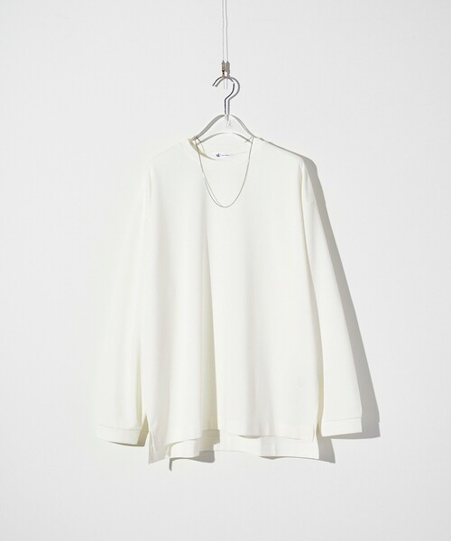 tk.TAKEO KIKUCHI(ティーケータケオキクチ)の「◆Vチェーンネックレス付き長袖カットソー(Tシャツ/カットソー・メンズ・ブラック/オフホワイト・02/03)」の16枚目の写真