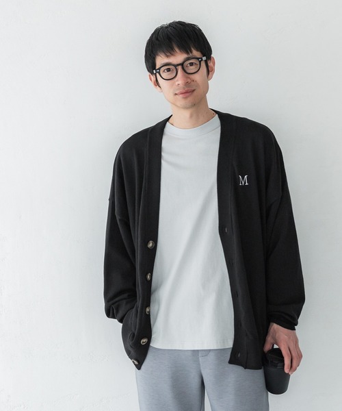 COCOLO ブラック カーディガン スウェットカーディガン C ブラック