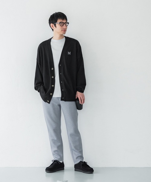 COCOLO ブラック カーディガン COMOLI(コモリ) / コットン Vネックカーディガン 25SS | 商品