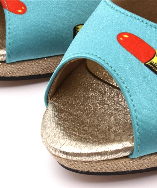 LE TALON（ルタロン）の「【sweet 6月号掲載】◇YUGE 9.5CMリップガラオープントゥ（パンプス・レディース・アイボリー/ブルー系その他・36/37/35.5/36.5/37.5/38）」の6枚目の写真