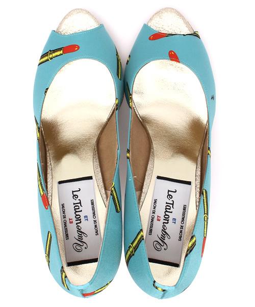 LE TALON（ルタロン）の「【sweet 6月号掲載】◇YUGE 9.5CMリップガラオープントゥ（パンプス・レディース・アイボリー/ブルー系その他・36/37/35.5/36.5/37.5/38）」の9枚目の写真