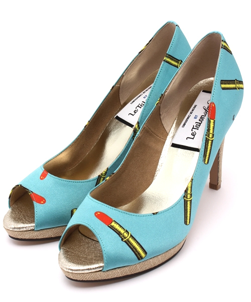 LE TALON（ルタロン）の「【sweet 6月号掲載】◇YUGE 9.5CMリップガラオープントゥ（パンプス・レディース・アイボリー/ブルー系その他・36/37/35.5/36.5/37.5/38）」の12枚目の写真