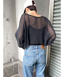 Ungrid | ショートメッシュロングスリーブTee(Tシャツ/カットソー)