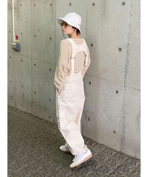 Ungrid（アングリッド）の「ショートメッシュロングスリーブTee（Tシャツ/カットソー・レディース・アイボリー/カーキ/チャコールグレー・FREE）」の4枚目の写真