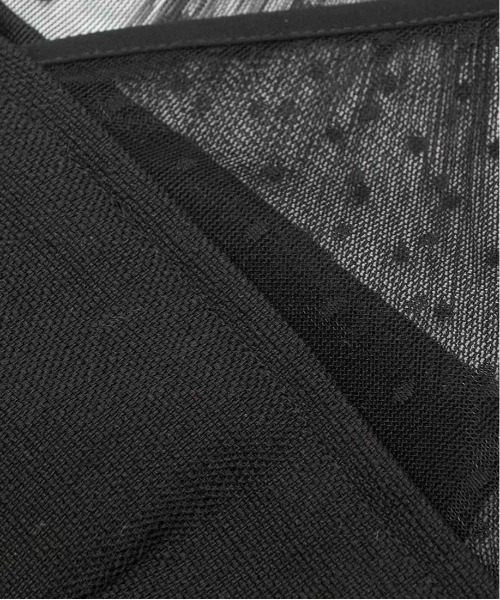 RANDA（ランダ）の「チュールドッキングストレートワンピース（ドレス・レディース・グレー/ブラック・1/0）」の16枚目の写真