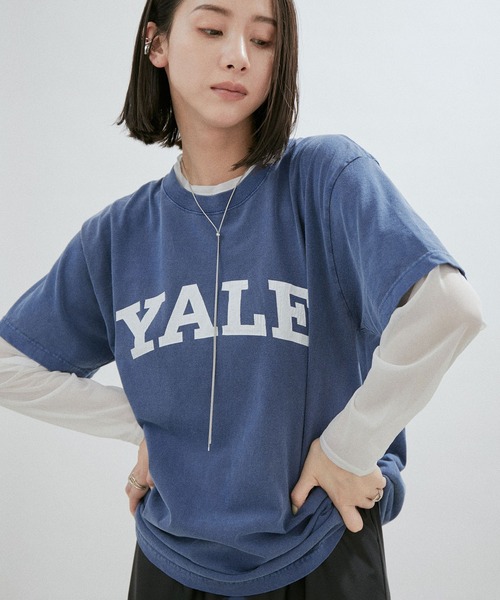 SALON adam et rope'（サロン アダム エ ロペ）の「【WEB限定】シアークルーネックロングTシャツ / 無地・ボーダー（Tシャツ/カットソー・レディース・ホワイト/ピンク/イエロー/ベージュ系その他/ブラック系その他2・FREE）」の11枚目の写真