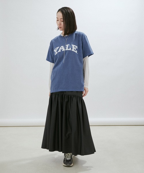 SALON adam et rope'（サロン アダム エ ロペ）の「【WEB限定】シアークルーネックロングTシャツ / 無地・ボーダー（Tシャツ/カットソー・レディース・ホワイト/ピンク/イエロー/ベージュ系その他/ブラック系その他2・FREE）」の22枚目の写真