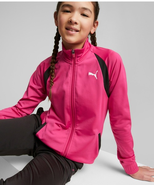 PUMA(プーマ)の「PUMA プーマ キッズ ガールズ ポリ トリコット トレーニング スーツ 上下セット 120-160cm(その他トップス・キッズ・ブラック/ブラック系その他2/ブラック系その他・140/150/160/120/130)」の3枚目の写真