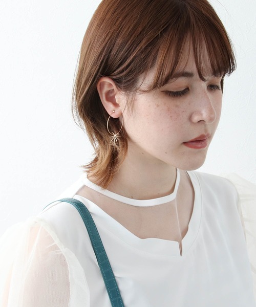 Cepica(セピカ)の「【LIMITED NUMBER / リミテッドナンバー】スターフープイヤリング(イヤリング・レディース・ゴールド/シルバー・FREE)」の9枚目の写真