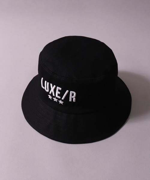 RM)【ユニセックス】【LUXE/R】ブランド ロゴ バケットハット