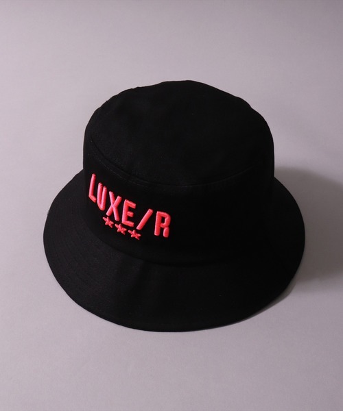 RM)【ユニセックス】【LUXE/R】ブランド ロゴ バケットハット