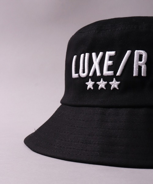 RM)【ユニセックス】【LUXE/R】ブランド ロゴ バケットハット