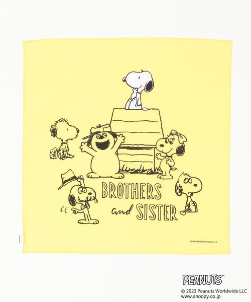 LEPSIM（レプシィム）の「【PEANUTS】バンダナハンカチ　177720（ハンカチ/ハンドタオル・レディース・ライトグリーン/イエロー/グレー/オフホワイト・ONE SIZE）」の10枚目の写真