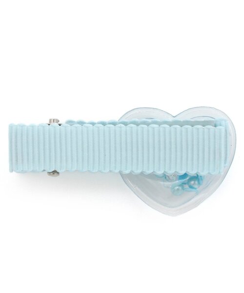 apres les cours（アプレレクール）の「ハート・お花モチーフヘアクリップ（バレッタ/ヘアクリップ・キッズ・ピンク/ラベンダー/イエロー/サックスブルー・FREE）」の8枚目の写真