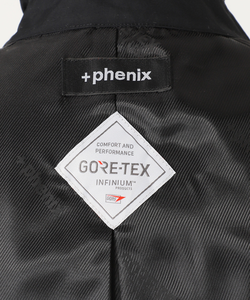 +phenix(プラスフェニックス)の「【+phenix / プラスフェニックス】別注 GORE-TEX ステンカラーコート(ステンカラーコート・メンズ・ブラック/レッド・MEDIUM/SMALL/LARGE)」の22枚目の写真