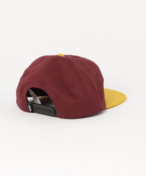 VANS（バンズ）の「VANS ヴァンズ SK8 3D SixPanel CAP CAP 123R5160100 ABC-MART限定 BURGUNDY（キャップ・キッズ・レッド・FREE）」の2枚目の写真