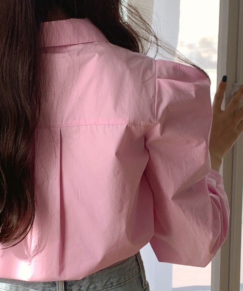 fd style（エフディ スタイル）の「ビッグカラー バルーン肩ポインブラウス（シャツ/ブラウス・レディース・White/LT.Blue/PINK・FREE）」の7枚目の写真