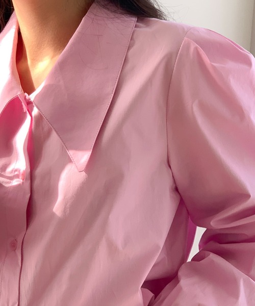 fd style（エフディ スタイル）の「ビッグカラー バルーン肩ポインブラウス（シャツ/ブラウス・レディース・White/LT.Blue/PINK・FREE）」の9枚目の写真