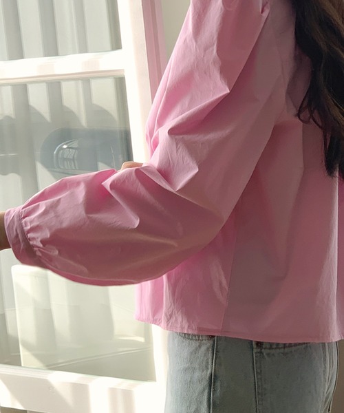 fd style（エフディ スタイル）の「ビッグカラー バルーン肩ポインブラウス（シャツ/ブラウス・レディース・White/LT.Blue/PINK・FREE）」の15枚目の写真