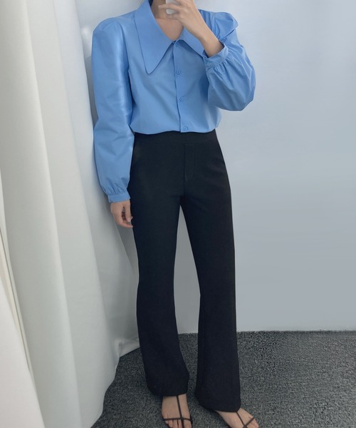 fd style（エフディ スタイル）の「ビッグカラー バルーン肩ポインブラウス（シャツ/ブラウス・レディース・White/LT.Blue/PINK・FREE）」の19枚目の写真