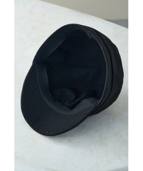 AZUL by moussy（アズールバイマウジー）の「LINEN LIKE CASQUETTE/リネンライクキャスケット（キャスケット・レディース・ブラック/ライトベージュ/ブラウン・FREE）」の6枚目の写真