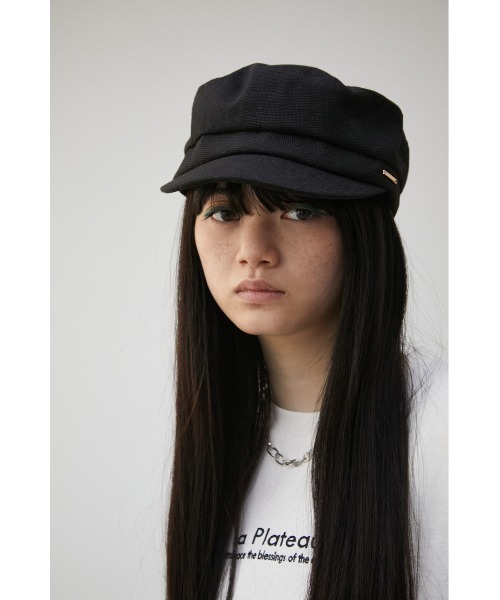 AZUL by moussy（アズールバイマウジー）の「LINEN LIKE CASQUETTE/リネンライクキャスケット（キャスケット・レディース・ブラック/ライトベージュ/ブラウン・FREE）」の8枚目の写真