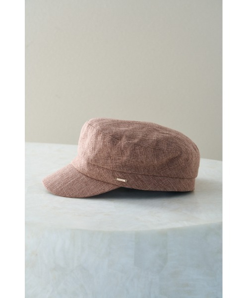 AZUL by moussy（アズールバイマウジー）の「LINEN LIKE CASQUETTE/リネンライクキャスケット（キャスケット・レディース・ブラック/ライトベージュ/ブラウン・FREE）」の10枚目の写真